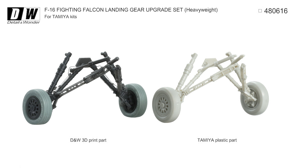 Detail & Wonder 480616 1:48 Lockheed-Martin F-16C/F-16CJ Landing Gear (Heavyweight)