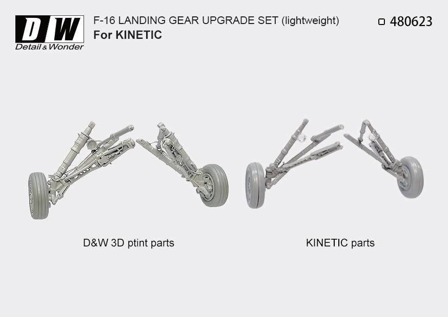 Detail & Wonder 480623 1:48 F-16 lightweight landing gear, tailor-made