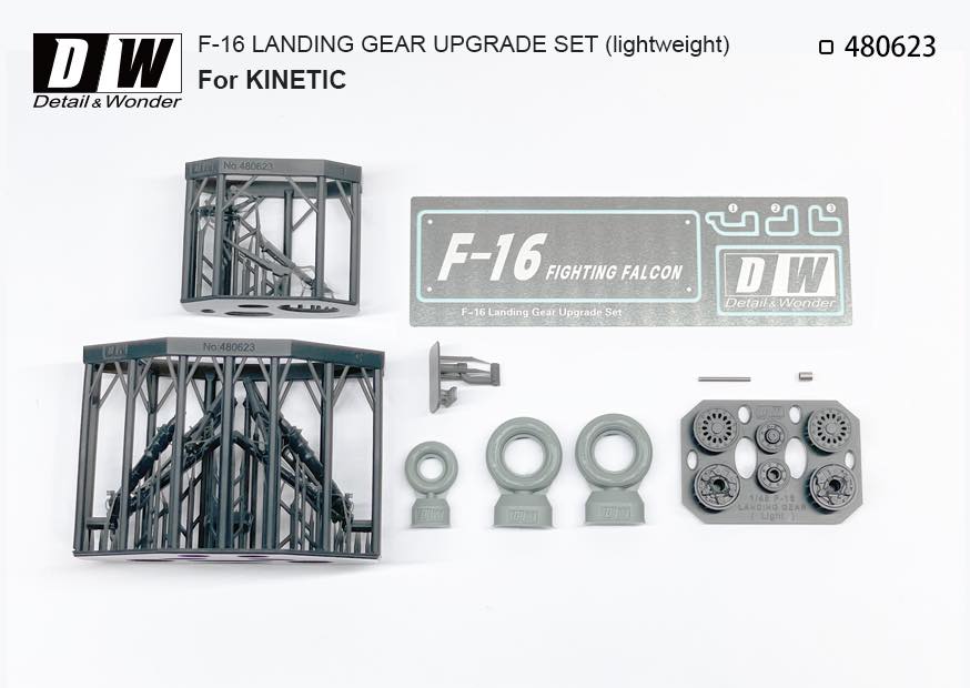 Detail & Wonder 480623 1:48 F-16 lightweight landing gear, tailor-made
