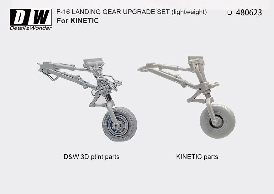 Detail & Wonder 480623 1:48 F-16 lightweight landing gear, tailor-made