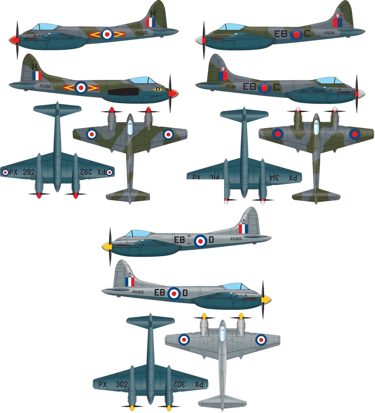 DB Model Kits Ltd DBMK32001 1:32 de Havilland Hornet F. Mk.3