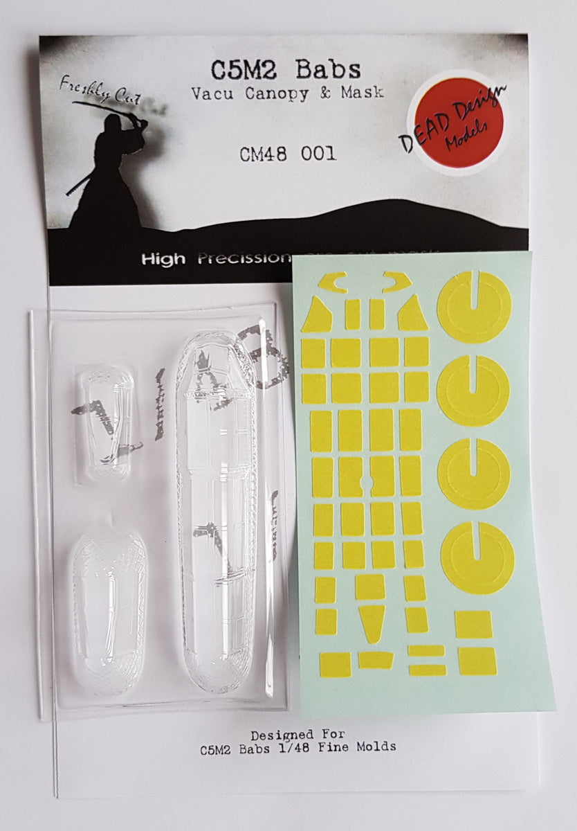 Dead Design Models CM48001 1:48 Mitsubishi C5M2 Vacform Canopy & Mask