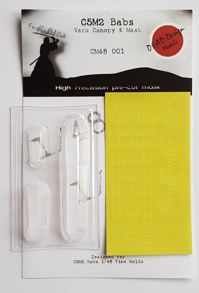 Dead Design Models CM48001 1:48 Mitsubishi C5M2 Vacform Canopy & Mask