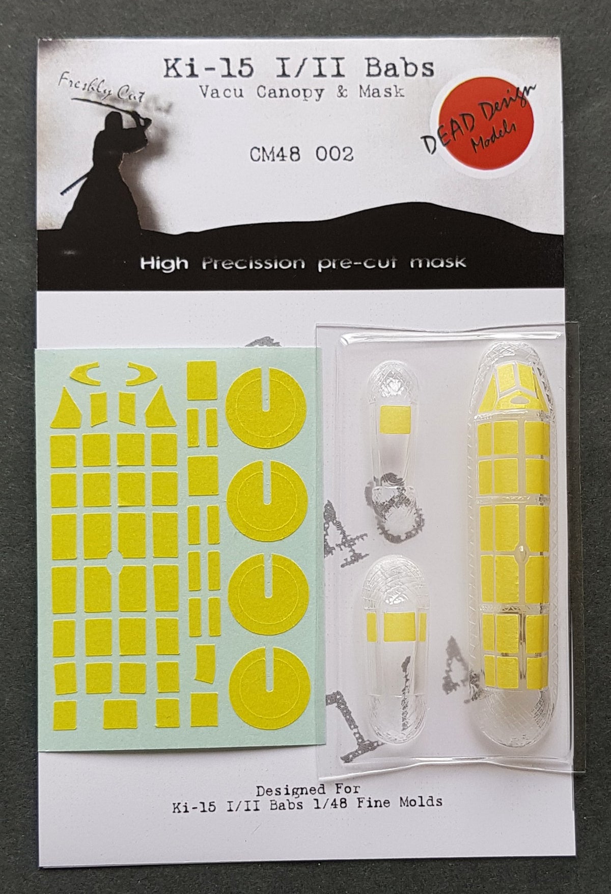 Dead Design Models CM48002 1:48 Mitsubishi Ki-15-I/II Vacform Canopy & Mask