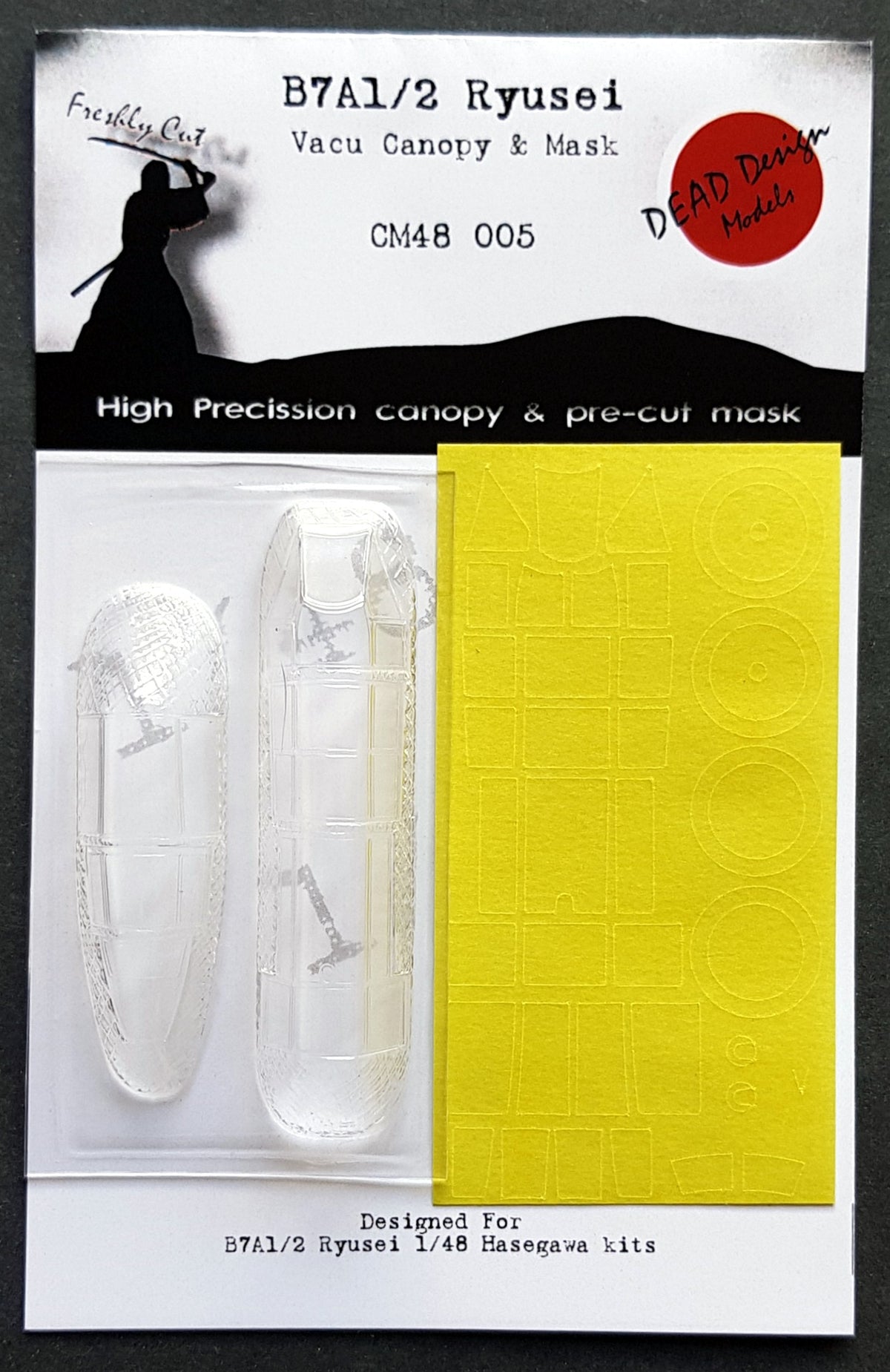 Dead Design Models CM48005 1:48 Aichi B7A1/B7A2 Ryusei Vacform Canopy & Mask