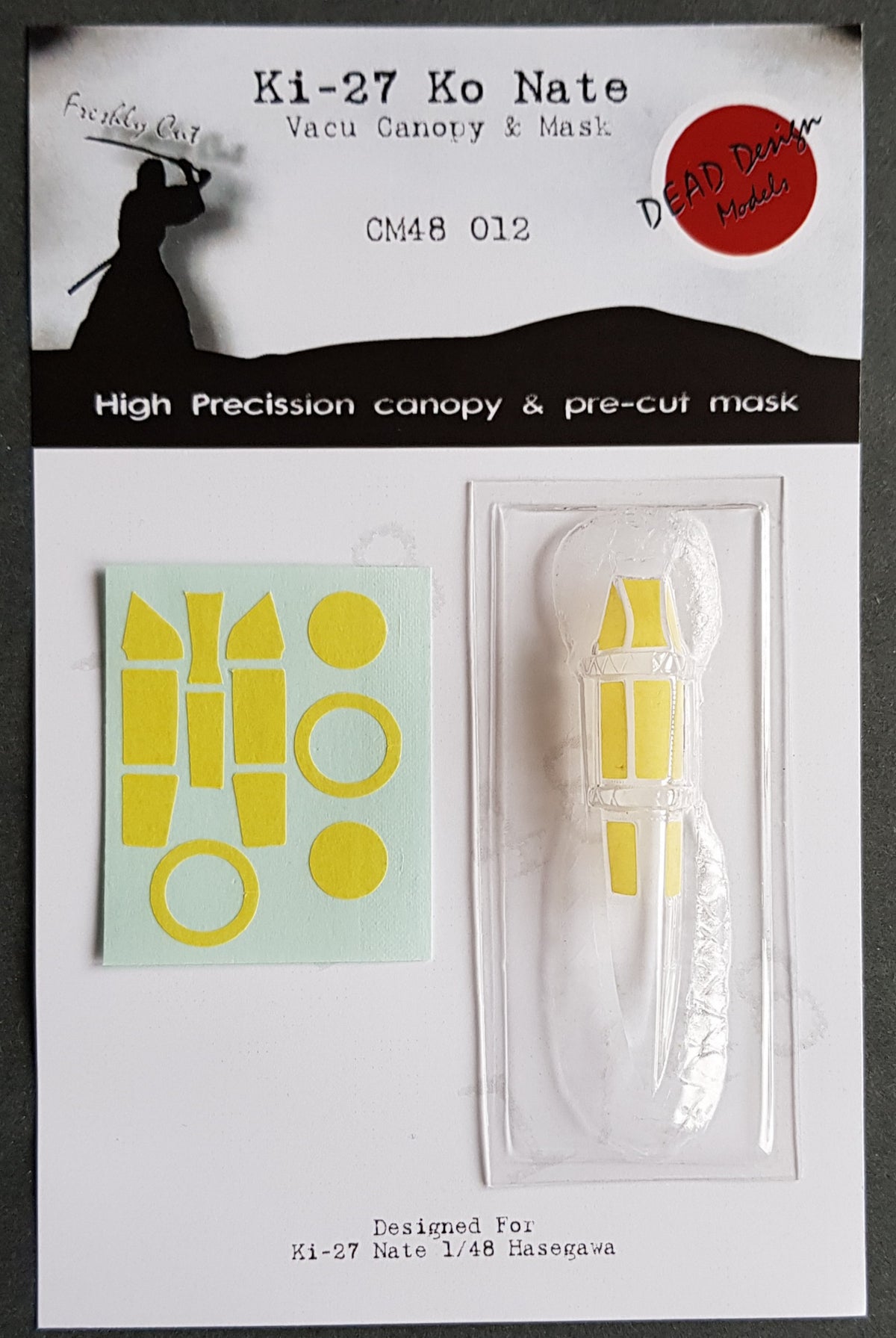 Dead Design Models CM48012 1:48 Nakajima Ki-27 Ko Vacform Canopy & Mask