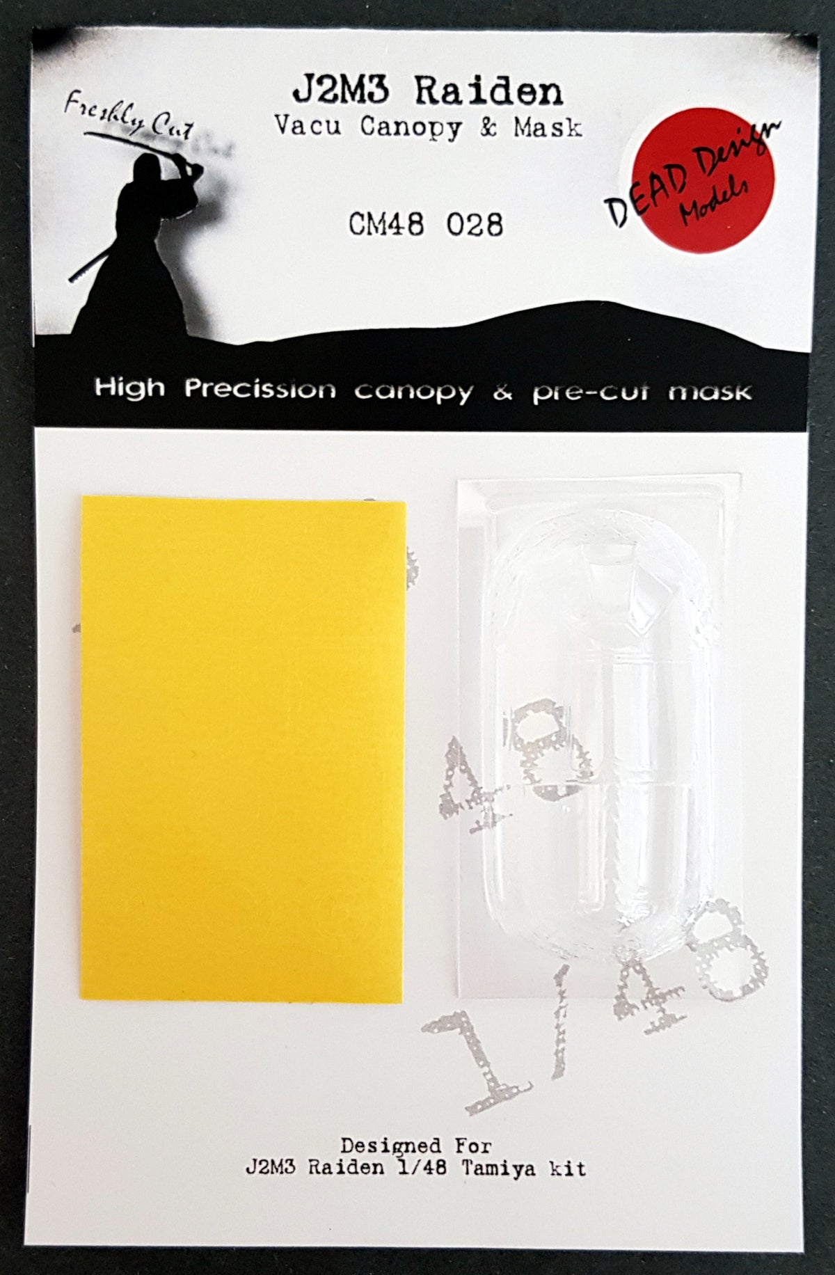 Dead Design Models CM48028 1:48 Mitsubishi J2M3 Vacform Canopy & Mask