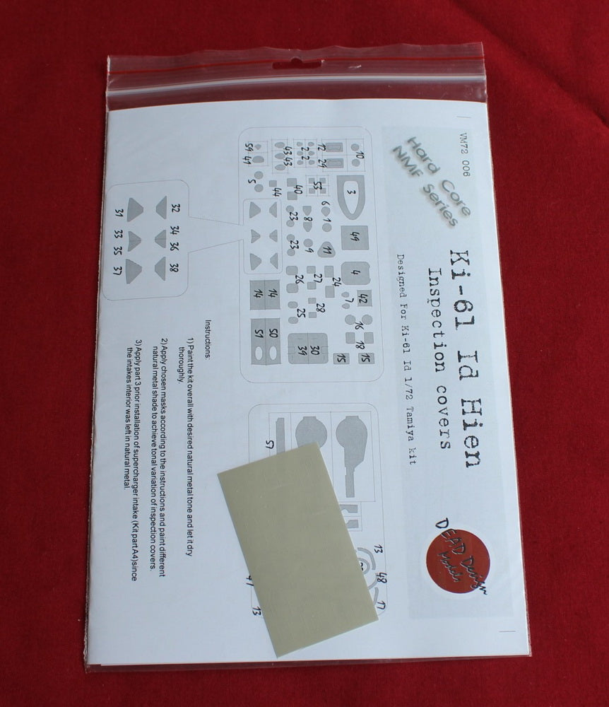 Dead Design Models HC72001 1:72 Kawasaki Ki-61-Id Hien Inspection Covers
