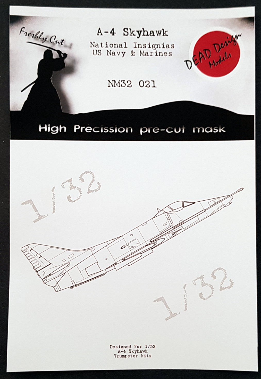 Dead Design Models NM32021 1:32 Douglas A-4 Skyhawk US National Insignias	(designed to be used with Trumpeter kits)[A-4E A-4F A-4M]