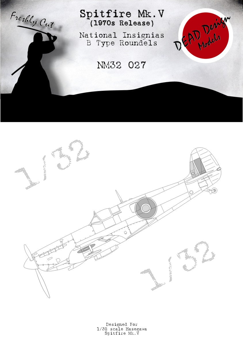 Dead Design Models NM32027 1:32 Supermarine Spitfire Mk.V National Insignia