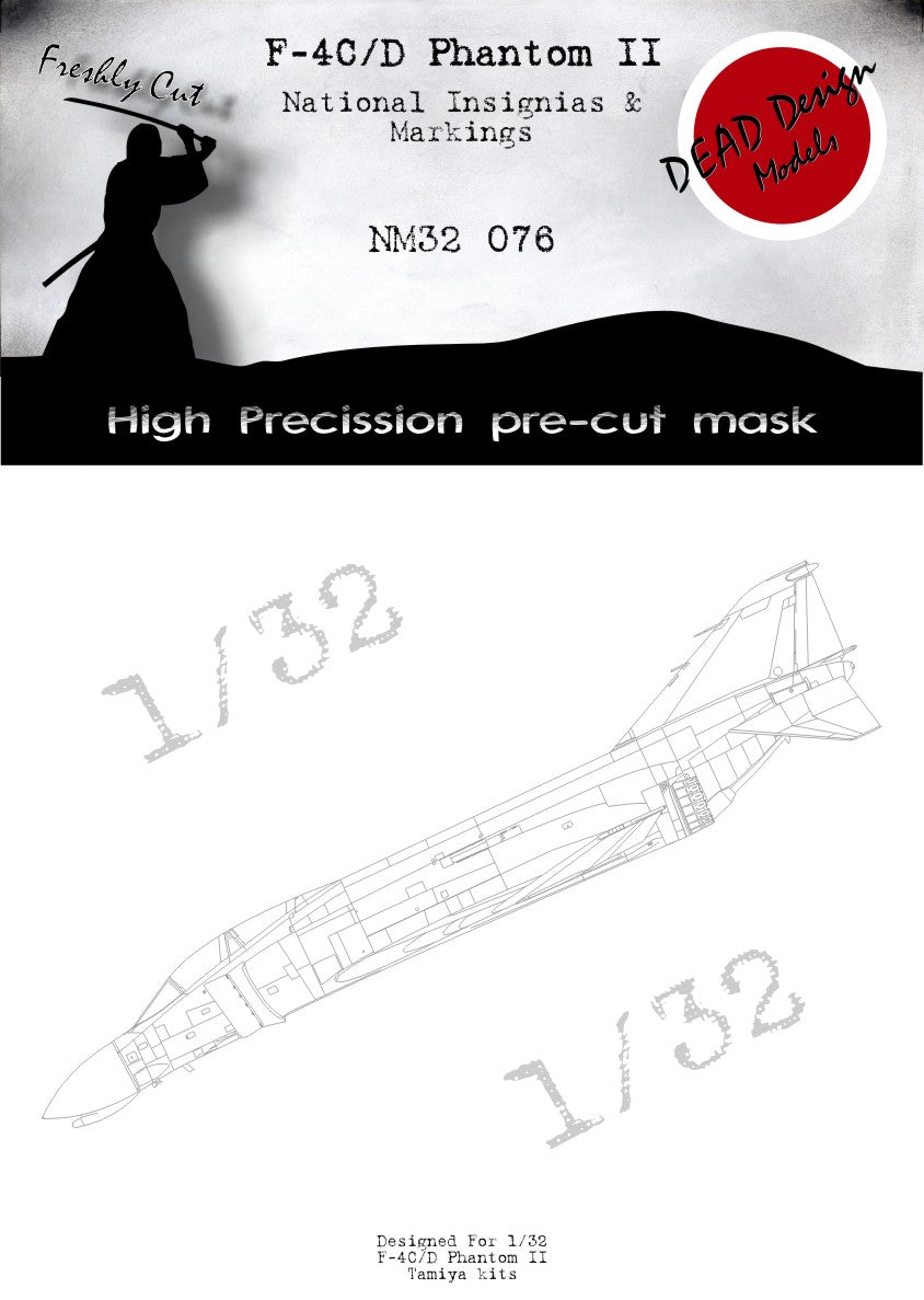 Dead Design Models NM32076 1:32 McDonnell F-4C/D Phantom II National Insignias
