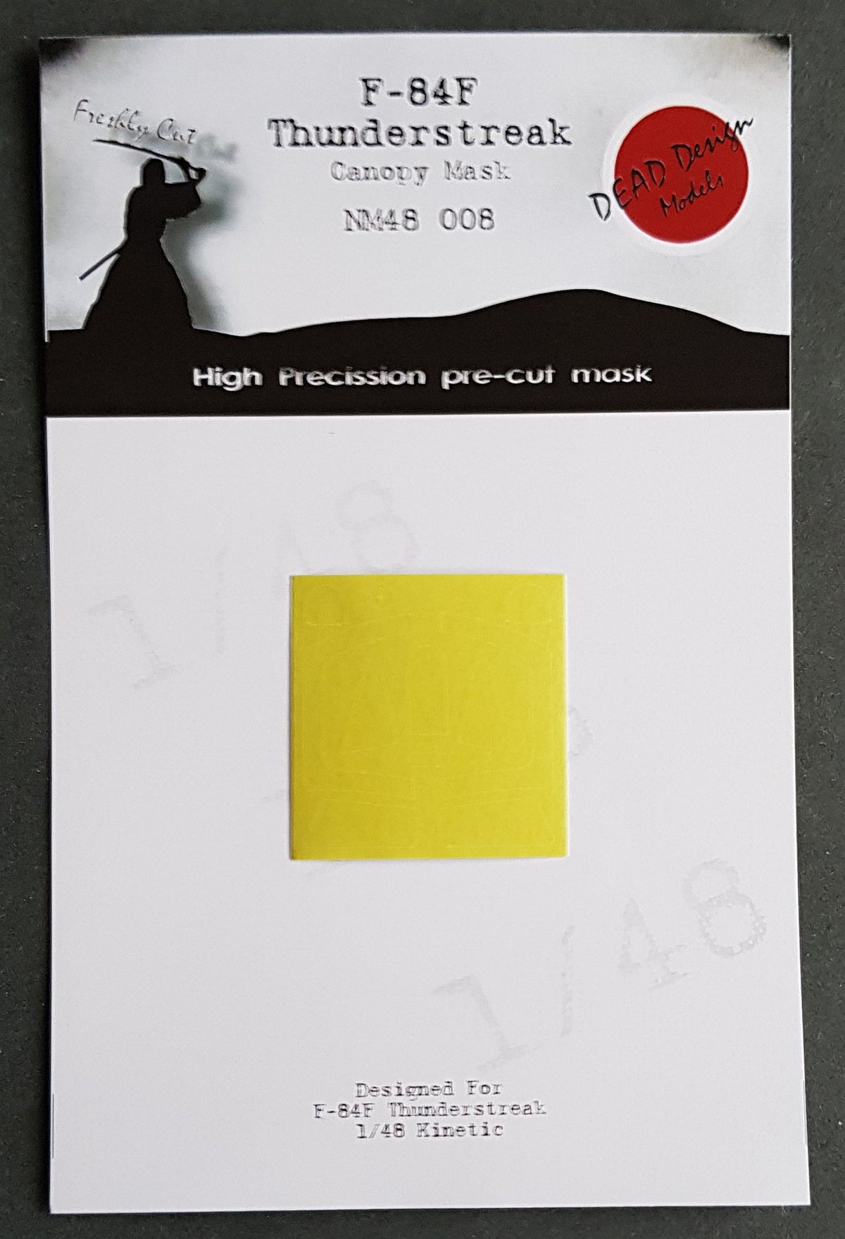 Dead Design Models NM48008 1:48 Republic F-84F Thunderstreak canopy frame paint mask