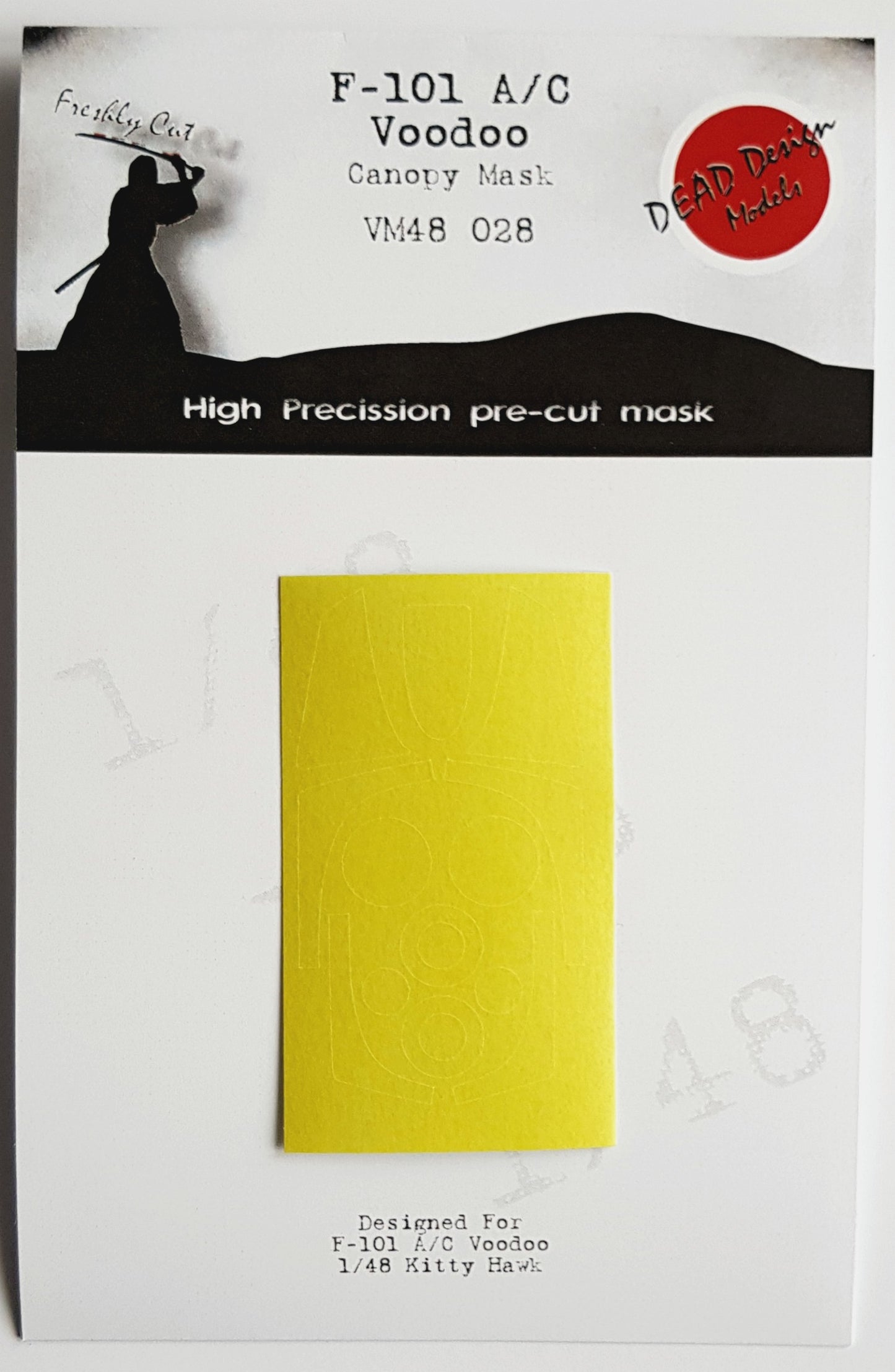 Dead Design Models VM48028 1:48 McDonnell F-101A/C Voodoo canopy paint frame mask