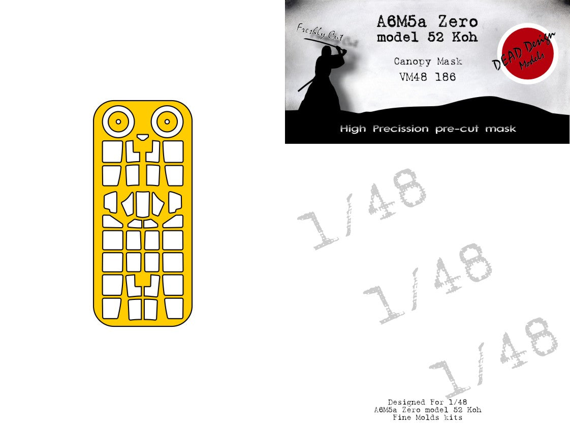 Dead Design Models VM48186 1:48 Mitsubishi A6M5a Reisen m.52 Koh