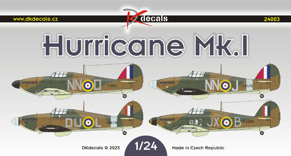 DK Decals 24003 1:24 Hawker Hurricane Mk.I