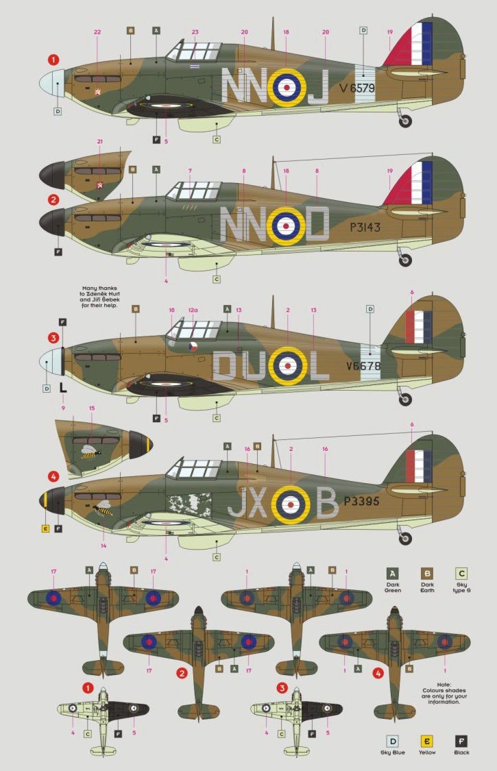 DK Decals 24003 1:24 Hawker Hurricane Mk.I