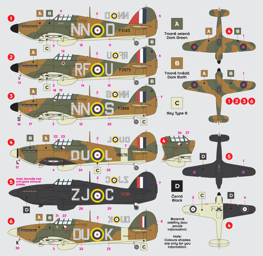 DK Decals 32001 1:32 Hawker Hurricane Mk.I.