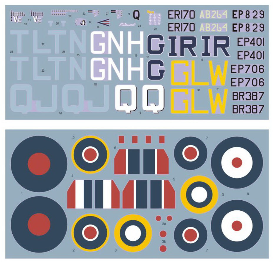 DK Decals 32009 1:32 Supermarine Spitfire Mk.V Aces over Africa and Malta