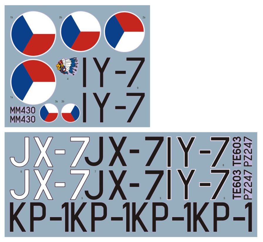DK Decals 32011 1:32 de Havilland B-36 Mosquito in CzAF W