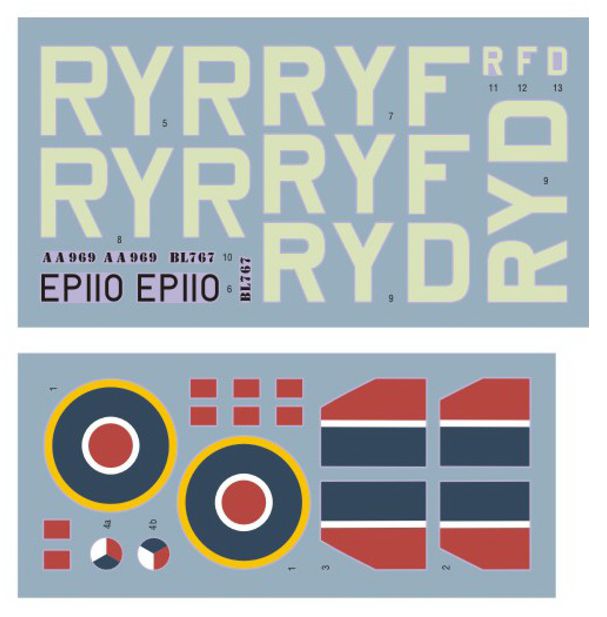 DK Decals 32013 1:32 Supermarine Spitfire Mk.VB of No.313 (Czechoslovak) Squadron d