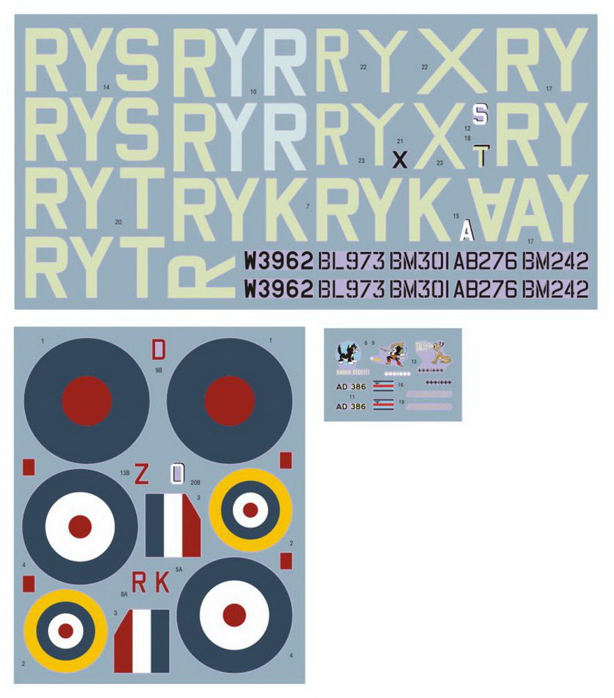 DK Decals 32014 1:32 Supermarine Spitfire Mk.VB of No.313 (Czechoslovak) Sq