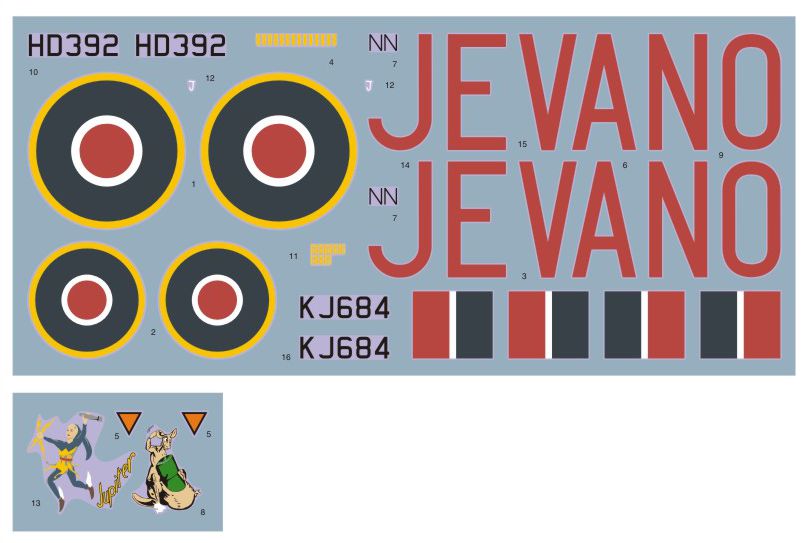 DK Decals 32020 1:32 North-American Mitchell Mk.III in RAF service