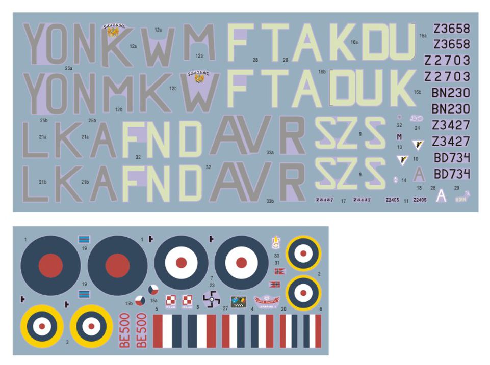 DK Decals 48071 1:48 Hawker Hurricane Mk.II over Western Europe