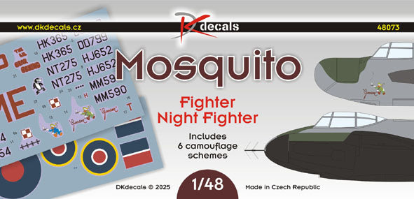 DK Decals 48073 1:48 de Havilland Mosquito Night Fighter