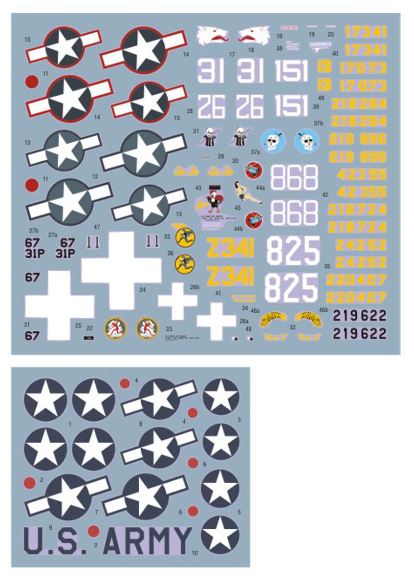 DK Decals 72117 1:72 Bell P-39s from Aleutian Islands to Panama Canal