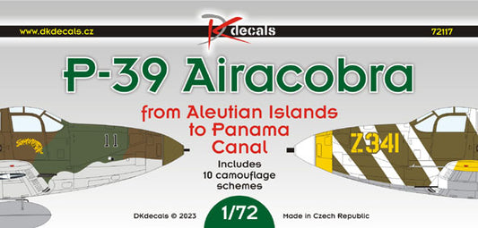 DK Decals 72117 1:72 Bell P-39s from Aleutian Islands to Panama Canal