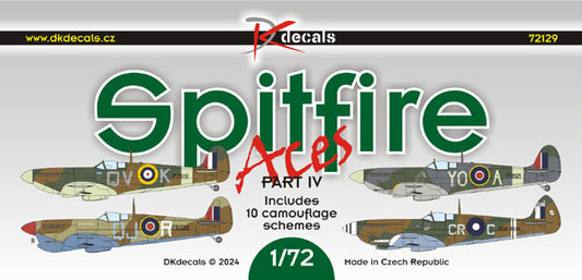 DK Decals 72129 1:72 Supermarine Spitfire Aces, Pt.4