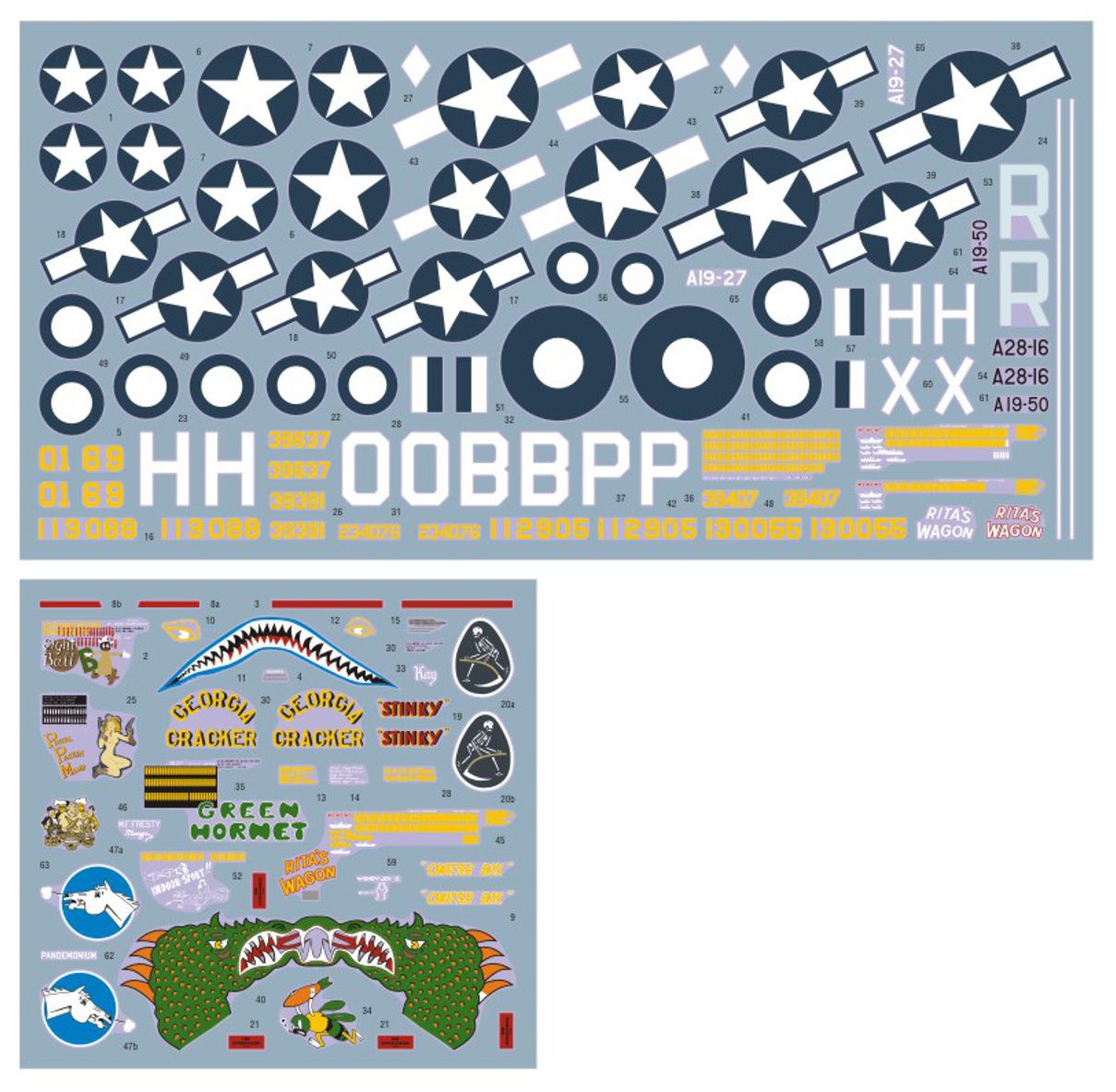 DK Decals 72132 1:72 Strafers over New Guinea
