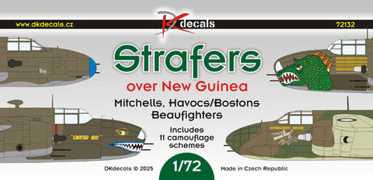 DK Decals 72132 1:72 Strafers over New Guinea