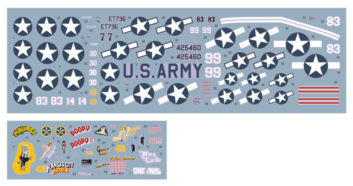 DK Decals 72133 1:72 49th FG, Pt.1