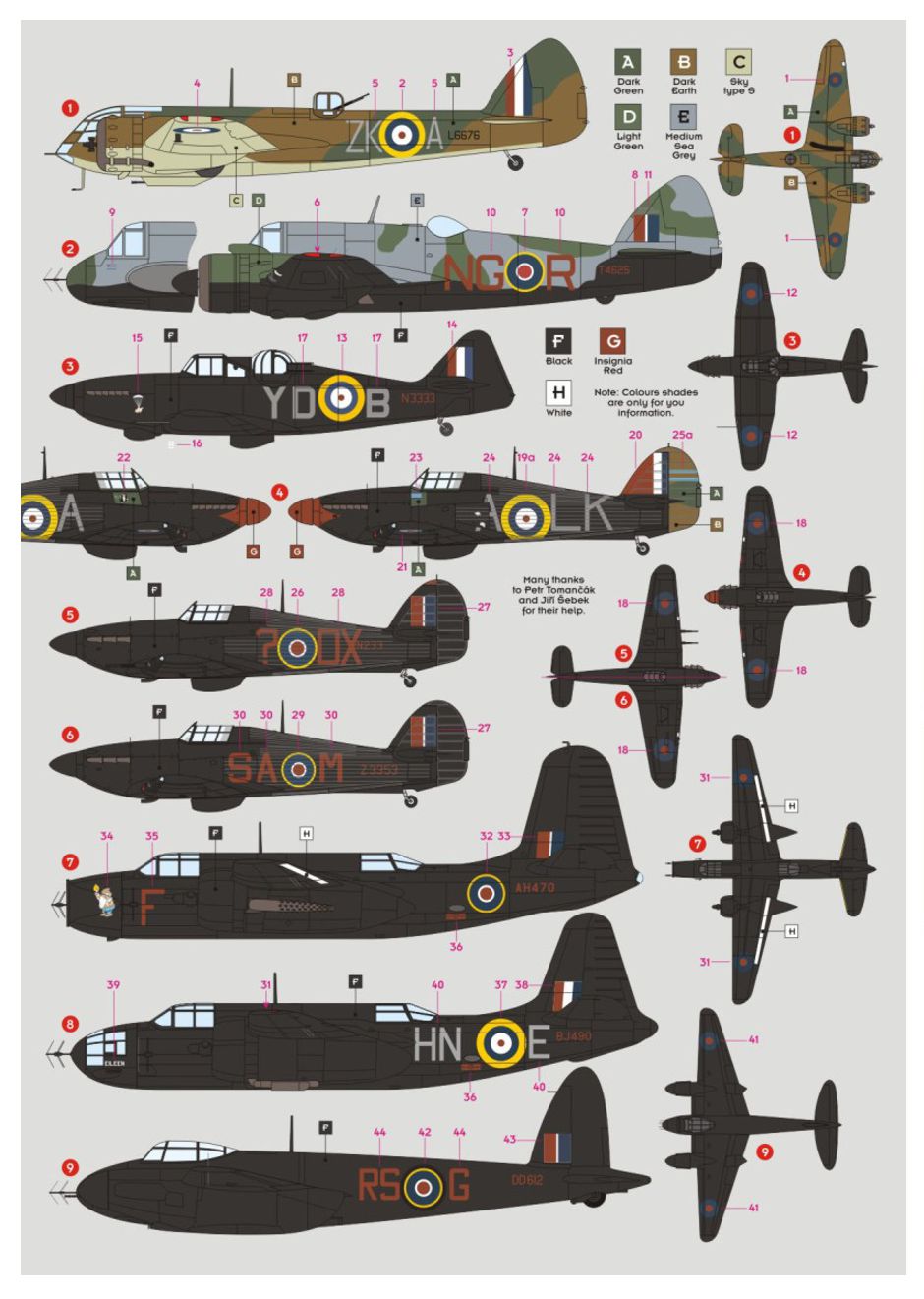 DK Decals 72137 1:72 RAF Night Fighters