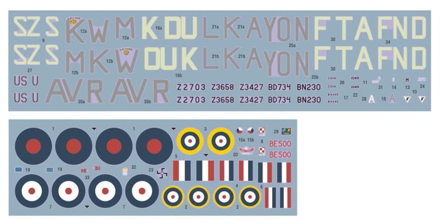 DK Decals 72138 1:72 Hawker Hurricane Mk.II over Western Europe