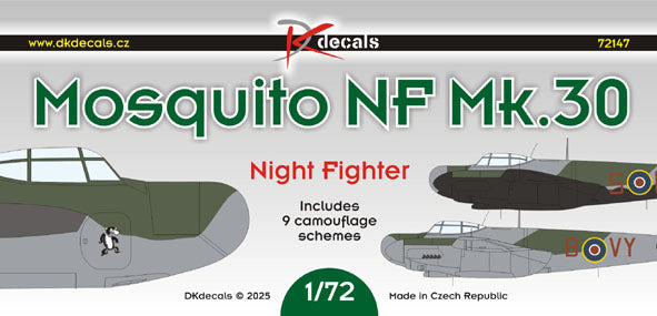 DK Decals 72147 1:72 de Havilland Mosquito NF.30
