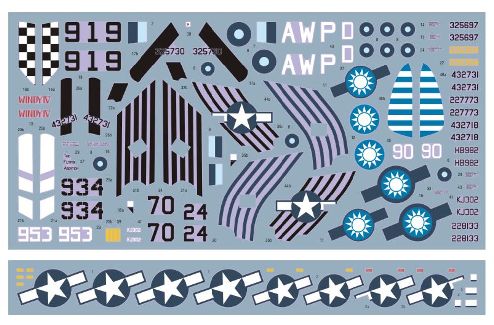 DK Decals 72151 1:72 Republic P-47D Thunderbolt, China-Burma-India 1944-45