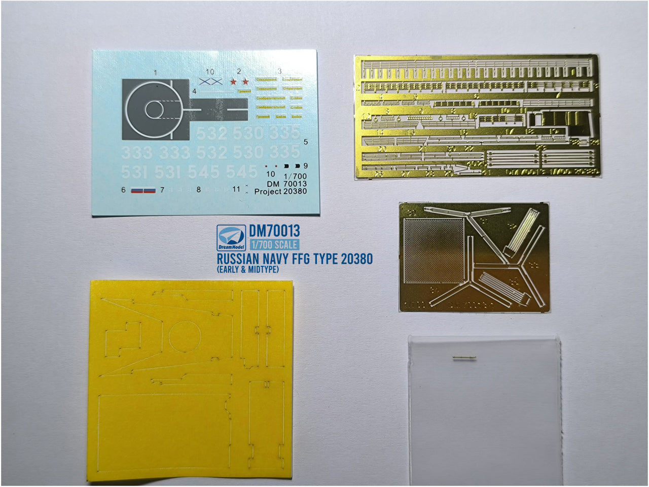 Dream Model DM70013 1:700 Russian NAVY FFG Project 20380 Plastic model+3d print part+decal+PE