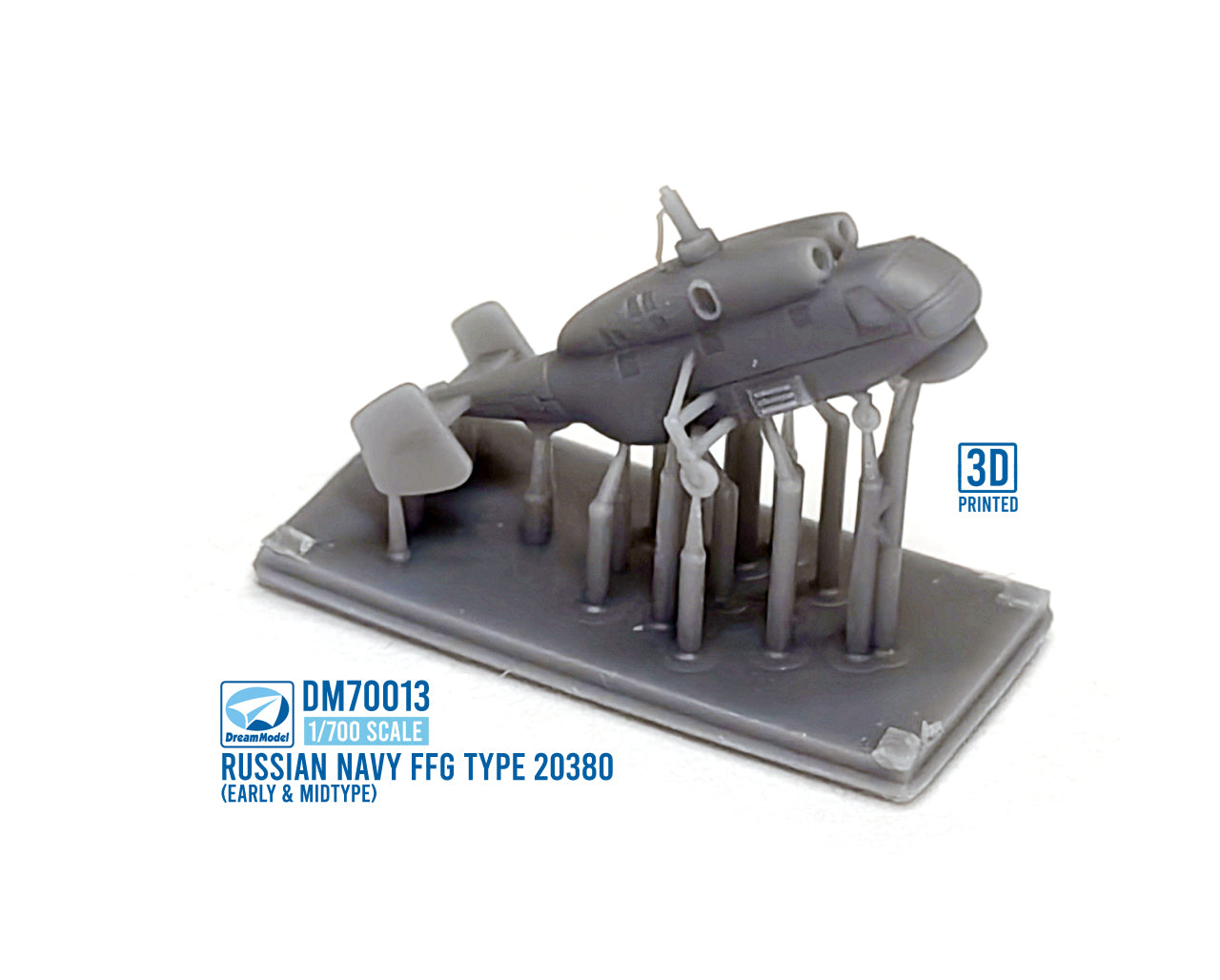 Dream Model DM70013 1:700 Russian NAVY FFG Project 20380 Plastic model+3d print part+decal+PE