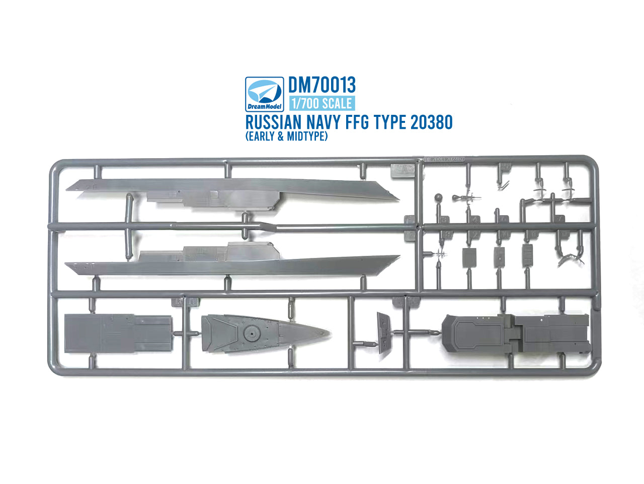 Dream Model DM70013 1:700 Russian NAVY FFG Project 20380 Plastic model+3d print part+decal+PE