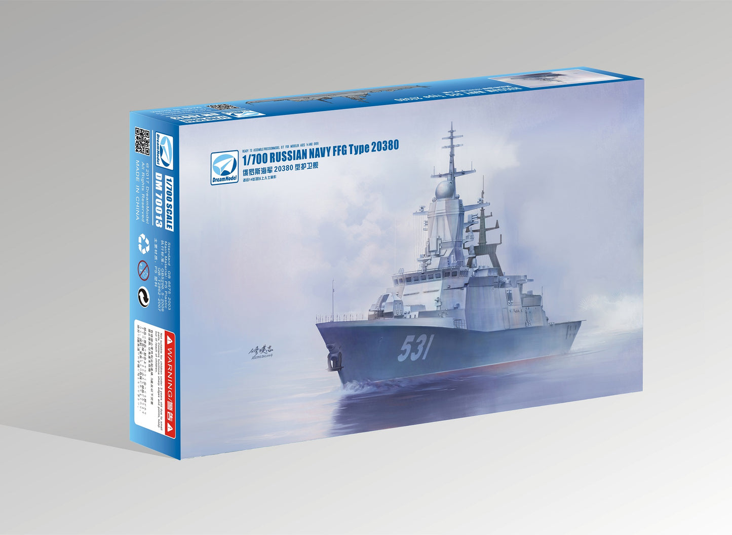 Dream Model DM70013 1:700 Russian NAVY FFG Project 20380 Plastic model+3d print part+decal+PE