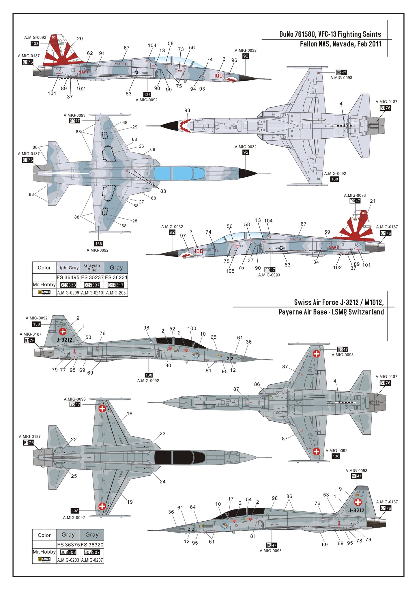Dream Model DM720014 1:72 Northrop F-5F Tiger II