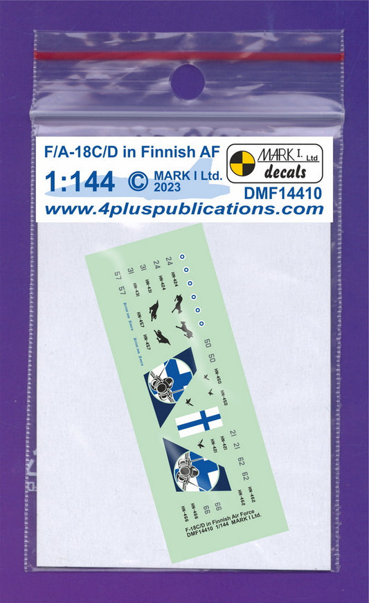 Mark I Decals DMF14410 1:144 F/A-18C/D Hornet in Finnish AF