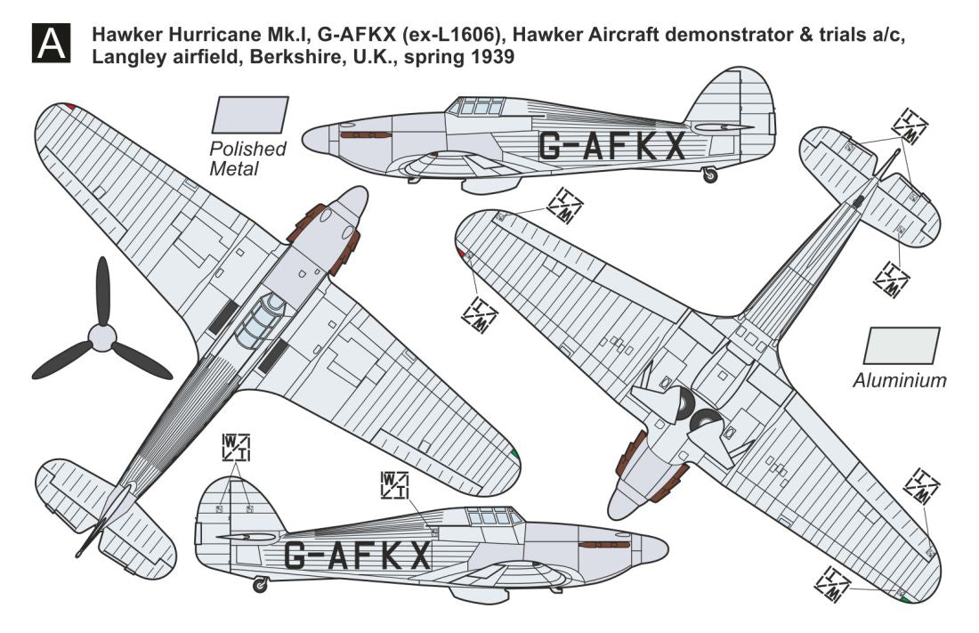 Mark I Decals DMF14419 1:144 Unarmed Hawker Hurricanes