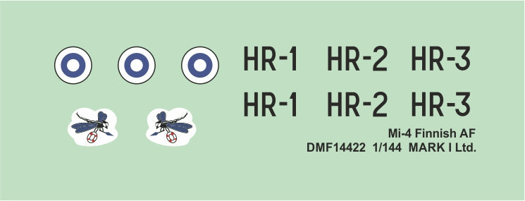 Mark I Decals DMF14422 1:144 Mil Mi-4 in Finnish AF