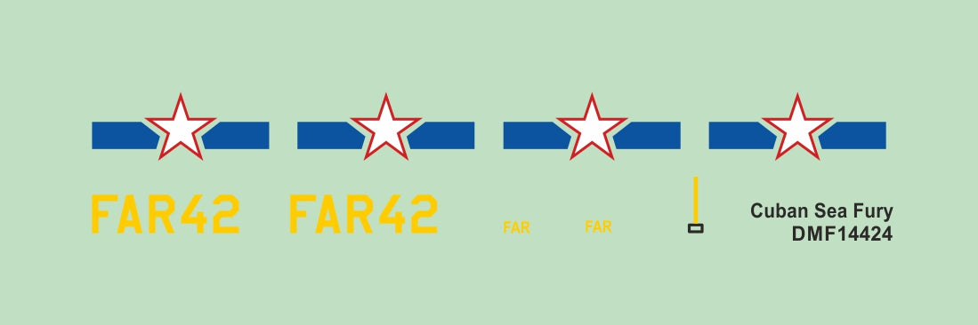 Mark I Decals DMF14424 1:144 Cuban Hawker Sea Fury
