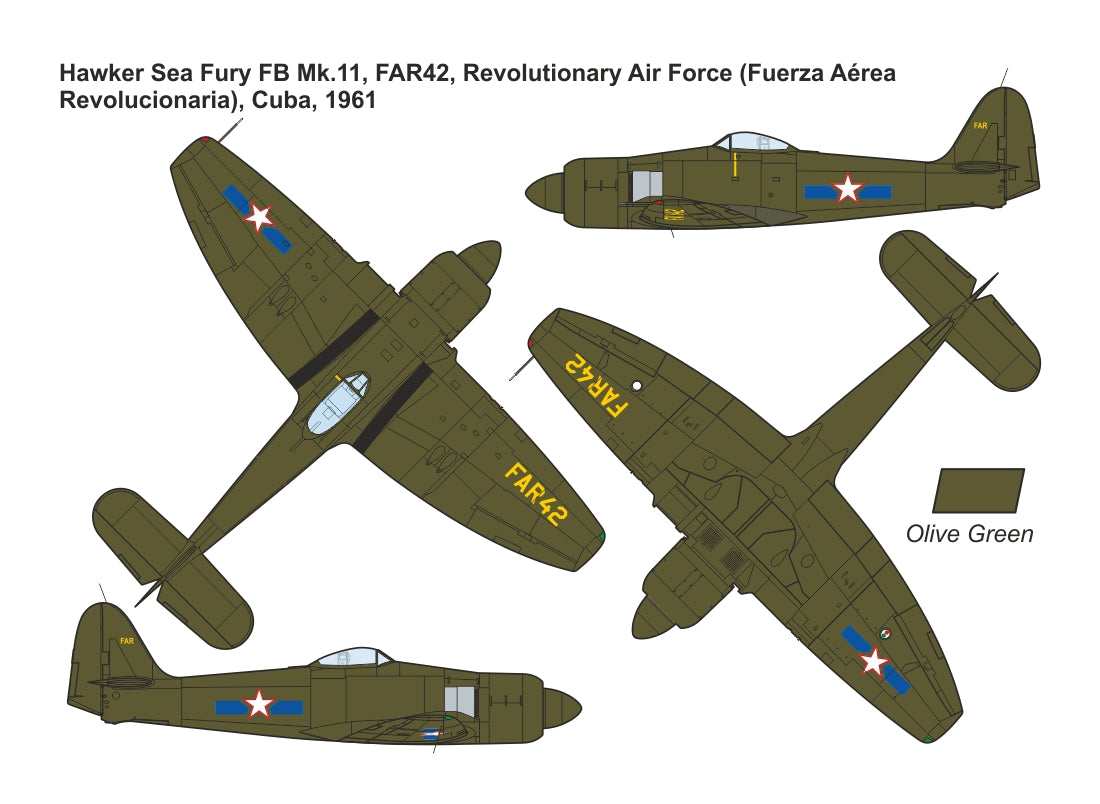 Mark I Decals DMF14424 1:144 Cuban Hawker Sea Fury