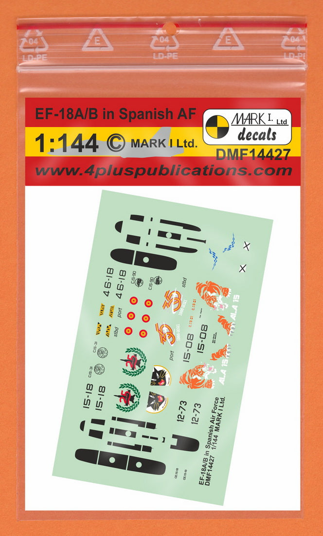 Mark I Decals DMF14427 1:144 EF-18A/B Hornet in Spanish AF