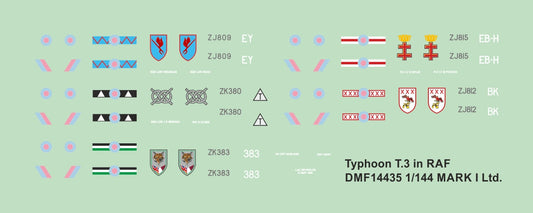 Mark I Decals DMF14435 1:144 Typhoon T.3 in RAF